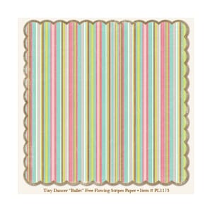 Penny Lane- Ballet Free Flowing Stripes Paper die-cut,