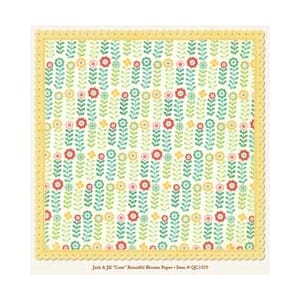 Quite Contrary,Cute Beautiful Blooms Paper