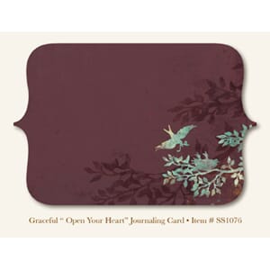 So Sophie Open Your Heart Journaling Card