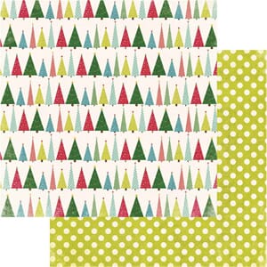 Winter Wonderland Christmas Trees Paper