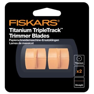 Fiskars Paper Trimmer Blades TripleTrack Titanium Straight C