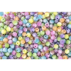 Plastperler 50g - Rose 8mm