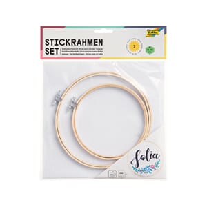 Folia 2 stk broderiramme + Aida stoff, 50x49 cm, 4 r/cm