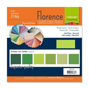 Cardstock multipack texture 15,2x15,2cm Green