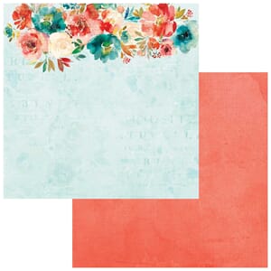 Art Alena Full Bloom, 49 and Market scrapbook paper 12x12