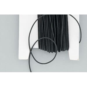 Perlestrikk 1mm x 25m - Sort