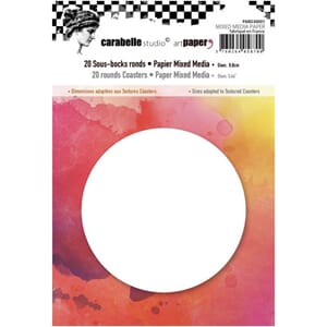 Carabelle Studio - Mixed media Paper coasters set