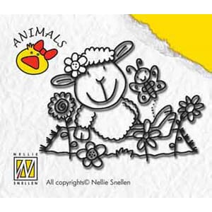 Animal Clear stamp sheep-girl  - UTGÅR