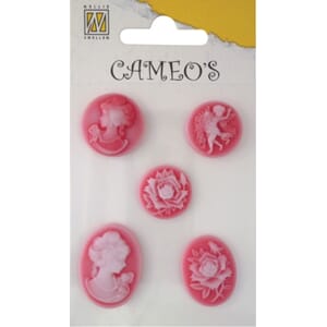 Cameos Set 07, 5 pcs red  - UTGÅR