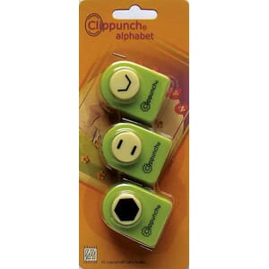 Clippunch set alphabet hexagon  - UTGÅR