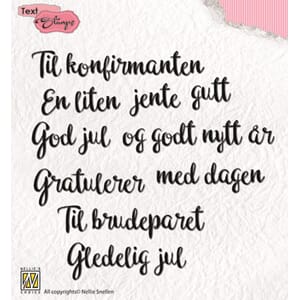 Norwegian sentiments clear stamps