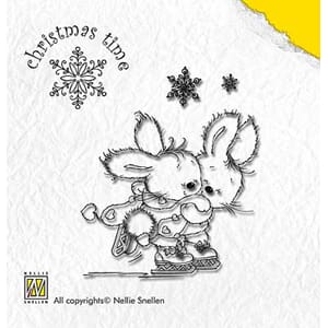 Clear stamps skating in love  - UTGÅR