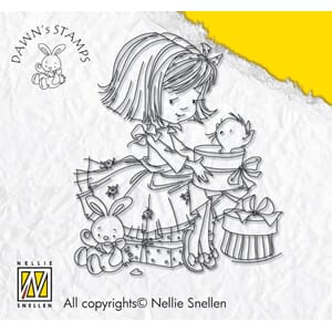 Clear stamps Dawn with kitten  - UTGÅR