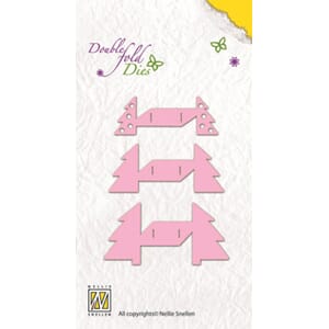 Double Fold Die Christmas tree-open  - UTGÅR