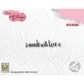 Clearstamps English Text Made With Love