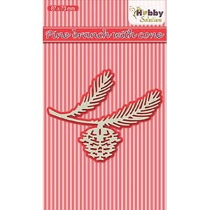 Hobby Solutions Die Cut pine branch with cone
