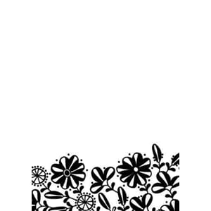 Embossing Folder Flower border-1  - UTGÅR