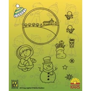 Kiddies clearstamps, Cold Christmas  - UTGÅR