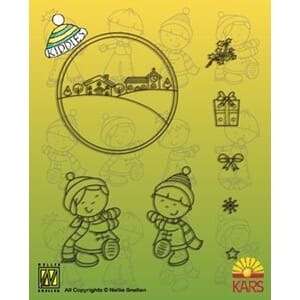 Kiddies clearstamps, Christmas sock  - UTGÅR