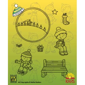 Kiddies Clearstamp, Christmas couch  - UTGÅR