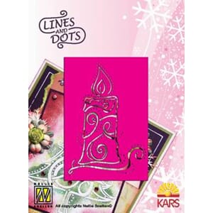 Lines & dots Candle  - UTGÅR