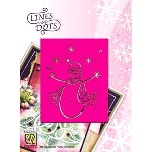 Lines & Dots Snowman  - UTGÅR