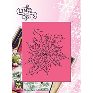 Lines & Dots Poinsettia  - UTGÅR