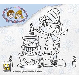 Clear stamps happy birthday  - UTGÅR
