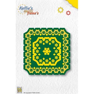 Multi Frame Die square snowflake  - UTGÅR
