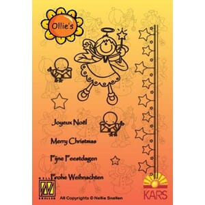 Ollies clearstamps Star Angel  - UTGÅR