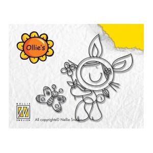 Ollie Clear stamp Bunny-girl  - UTGÅR