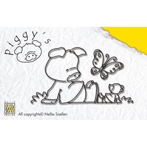 Piggy Clearstamp, In the meadow  - UTGÅR