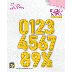 Shape Dies Numbers Large