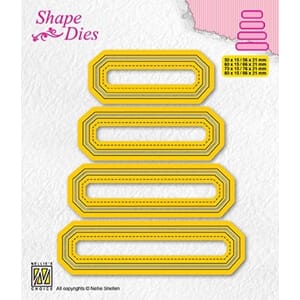 Shape dies Set of 4 tags-4