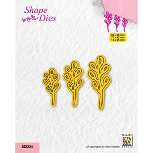 "Nellie Snellen Shape Dies Set of 3 Branches 3 (SD224)
Shape