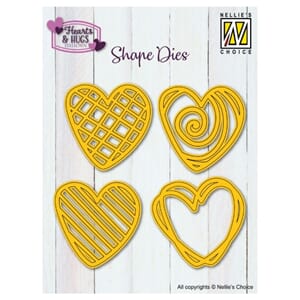 "Nellie Snellen Shape Die Doodle Hearts (SD336)
Shape Die Do