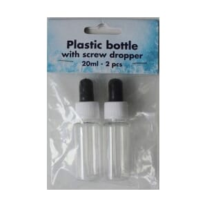 Bottle with screw dropper 2/pkg