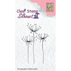 "Nellie Snellen Silhouette Clear Stamps Flower 15 (SIL031)
S