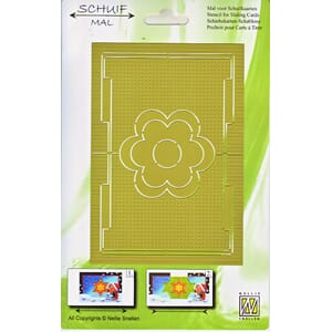 Slidingcard stencil flower  - UTGÅR