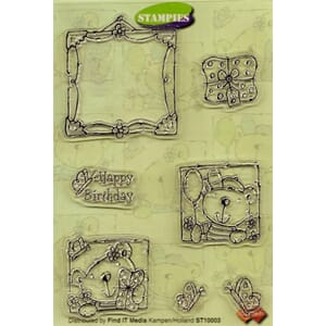 Stampies Clearstamps Happy Birthday  - UTGÅR