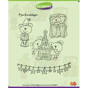 Stampies clearstamps, Decorating the christmas tree  - UTGÅ