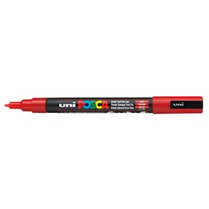 Uni POSCA PC-3M - Fine 0,9-1,3mm - 15 Red