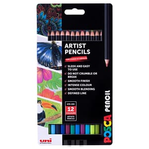 Uni Posca Fargeblyant Cosmos Mixsett 2 - 12stk