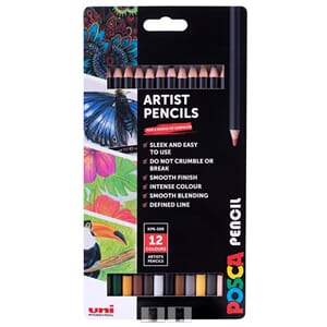 Uni Posca Fargeblyant Terra Mixsett 3 - 12stk