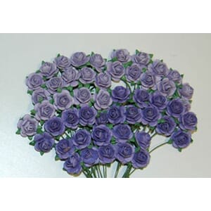 Roser, 1 cm, lys lilla, nr 42