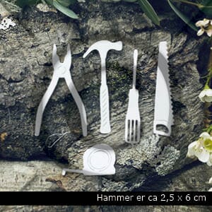 Papirdesign - Sag, hammer osv  - dies