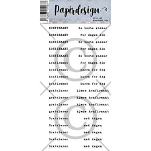 Klistremerker, Konfirmant, hvit 1, Papirdesign