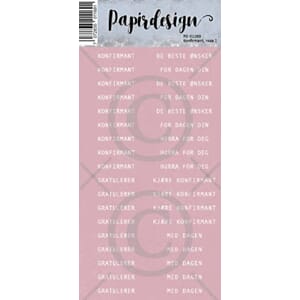 Klistremerker, Konfirmant, rosa 1, Papirdesign