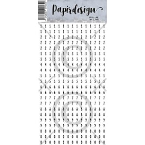 Papirdesign - Små tall 1, hvit - klistremerker