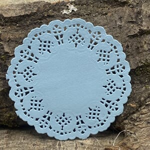 Papirdesign - Doilie, blå